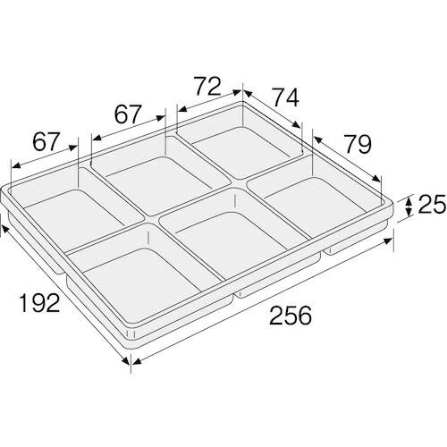 HOZAN ESDパーツトレー 9分室 ( F-23 ) |  | 01