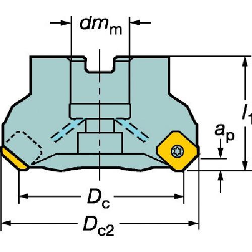サンドビック コロミル345カッター(455) ( 345-100Q32-13M (455) ) ( TBR14 )