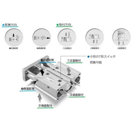 CKD ガイド付きシリンダ ころがり軸受 ( STG-B-40-175-T2V-R ) ( L6K88 )_2