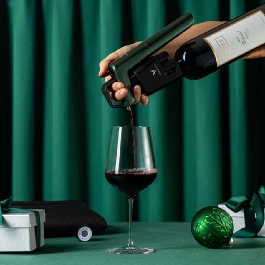 CORAVIN コラヴァン Timeless モデル6+ ForestGreen フォレストグリーン 限定カラー メーカー保証１年付 CRV1039 ワインセーバー 保存 酸化抑制 ワイン 送料無料 | CORAVIN | 02