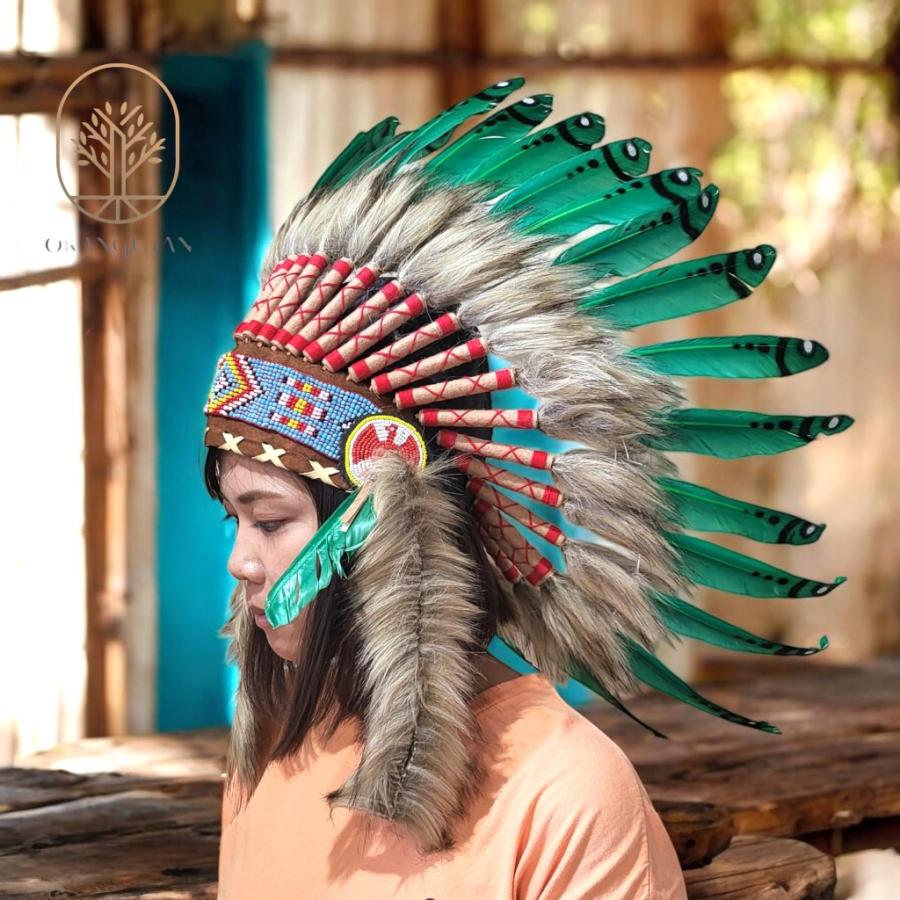 ウォーボンネット 羽根かんむり Wn 7 ホワイトドット ネイティブ インディアン 帽子 コスプレ 羽根飾り パーティー Orangutan オランウータン 通販 Yahoo ショッピング