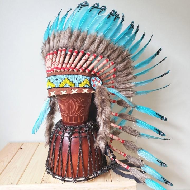 ウォーボンネット 羽根かんむり ロング 水色 ネイティブ インディアン 羽根冠 羽根飾り 帽子 コスプレ ハロウィン Orangutan オランウータン 通販 Yahoo ショッピング