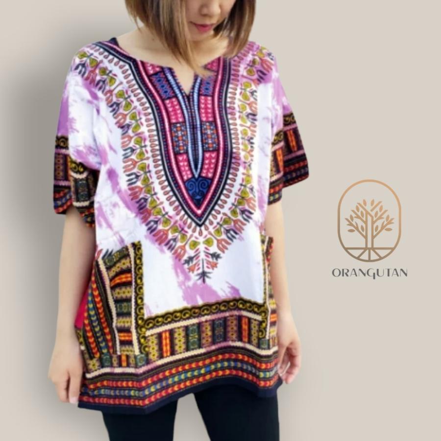 メキシカンクルタ アフリカン ダシキ 男女兼用サイズ プルオーバー エスニックチュニック アジアンファッション タイダイ Orangutan オランウータン 通販 Yahoo ショッピング