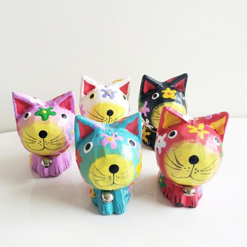 ねこ 猫 バリ木彫り 5色セット 花柄 猫の置物 アジアン雑貨 バリ雑貨 :10002525:orangutan・オランウータン - 通販 - Yahoo!ショッピング ねこ 猫 バリ木彫り 5色セット 花柄 猫の置物 アジアン雑貨 バリ雑貨 :10002525:orangutan・オランウータン - 通販 - Yahoo!ショッピング
