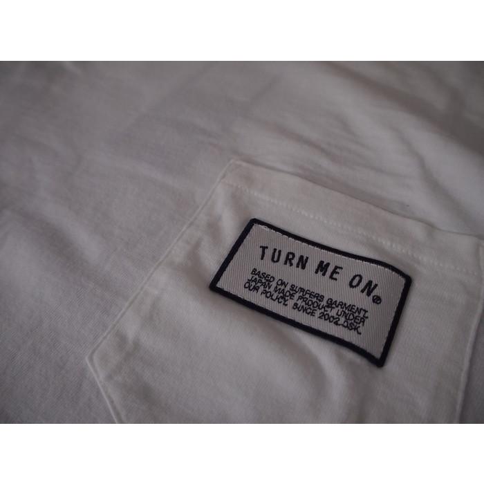 TURN ME ON/ターンミーオン 　ワッペンロゴ・ポケット　S/S　Tシャツ Mサイズ　ホワイト　メンズ　【Japan Made Product】｜orbit｜02