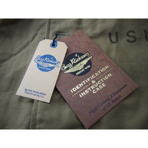 BuzzRickson's/バズリクソンズ TYPE N-1 khaki“NAVY DEPARTMENT” Mサイズ　カーキ【送料無料】 | BUZZ RICKSON'S | 05