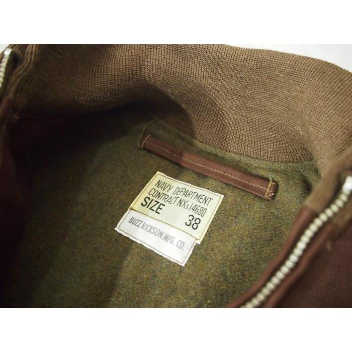 BuzzRickson's/バズリクソンズ  　JACKET,DECK,ZIP BROWN VERSION NAVY DEPARTMENT　 38インチ（Mサイズ）　ブラウン　メンズ【送料無料】 | BUZZ RICKSON'S | 04