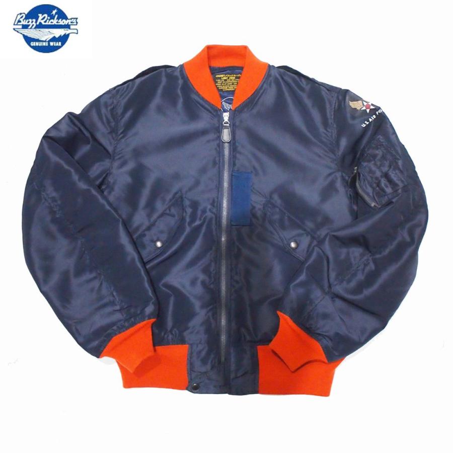 BuzzRickson's/バズリクソンズ 　L-2A “SUPERIOR TOGS CORP.”ORANGE RIB  Mサイズ　ブルー　 | BUZZ RICKSON'S