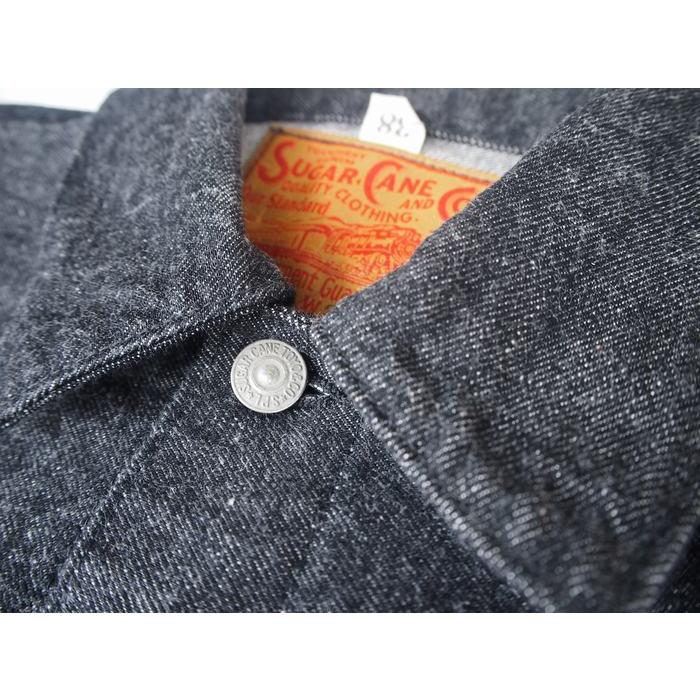 SUGAR CANE/シュガーケーン　 14.25oz BLACK DENIM JACKET　1953MODEL 38インチ　送料無料 | SUGAR CANE | 02