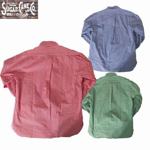 SUGAR CANE　Light/シュガーケーンライト ギンガムチェック　L/S ボタンダウンシャツ　 Mサイズ　　3カラー　 | SUGAR CANE | 01