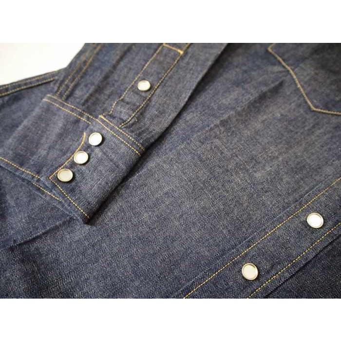 SUGAR CANE/シュガーケーン 　ブルーデニム　L/Sウェスタンシャツ　ネイビー  　 Mサイズ　 | SUGAR CANE | 04