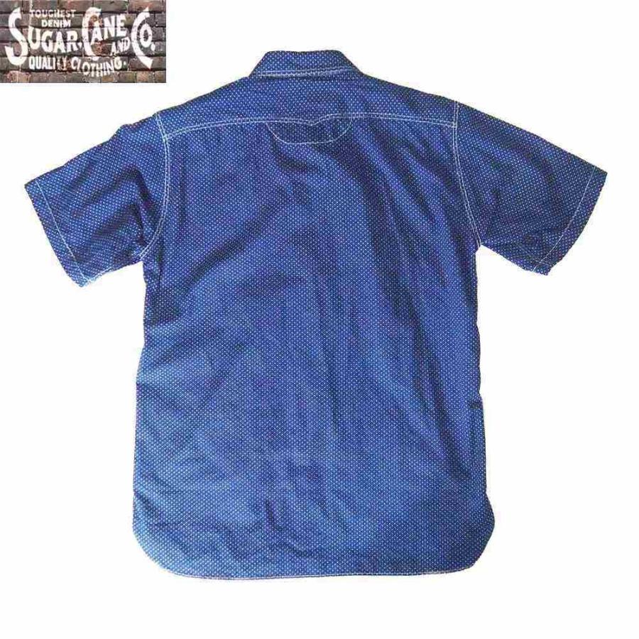 SUGAR CANE/シュガーケーン　FICTION ROMANCE 4.5ozポルカドット S/Sワークシャツ  　 Mサイズ　送料無料 | SUGAR CANE | 01