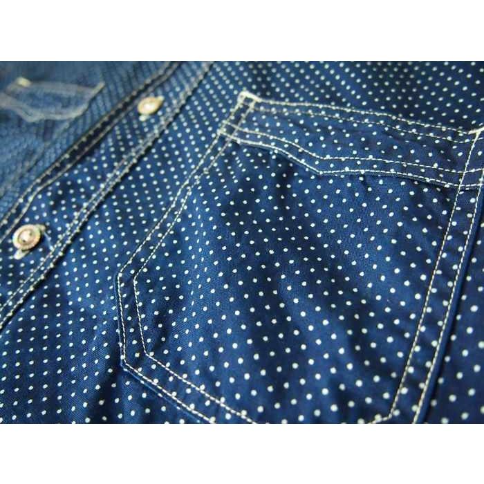 SUGAR CANE/シュガーケーン　FICTION ROMANCE 4.5ozポルカドット S/Sワークシャツ  　 Mサイズ　送料無料 | SUGAR CANE | 03