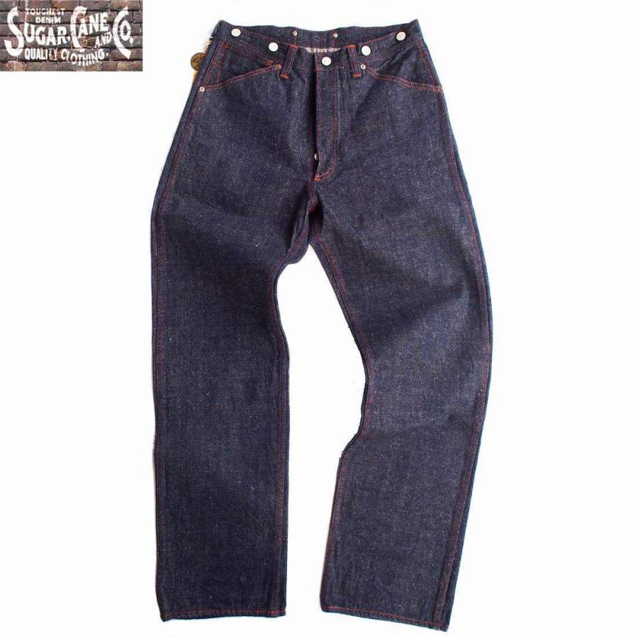 デニムパンツ　SUGAR CANE/シュガーケーン 　13oz AWA-AI DENIM PANTA　ワンウォッシュ　 | SUGAR CANE