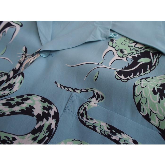 STAR OF HOLLYWOOD/スターオブハリウッド HIGH DENSITY RAYON OPEN SHIRT「RATTLE SNAKE」 カラー　　Mサイズ　 送料無料 | SUN SURF | 03