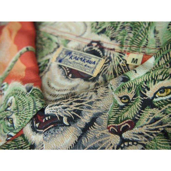 SUN SURF/サンサーフ 　ハワイアンシャツ「ONE HUNDRED TIGER」レッド　Mサイズ　 送料無料 | SUN SURF | 02