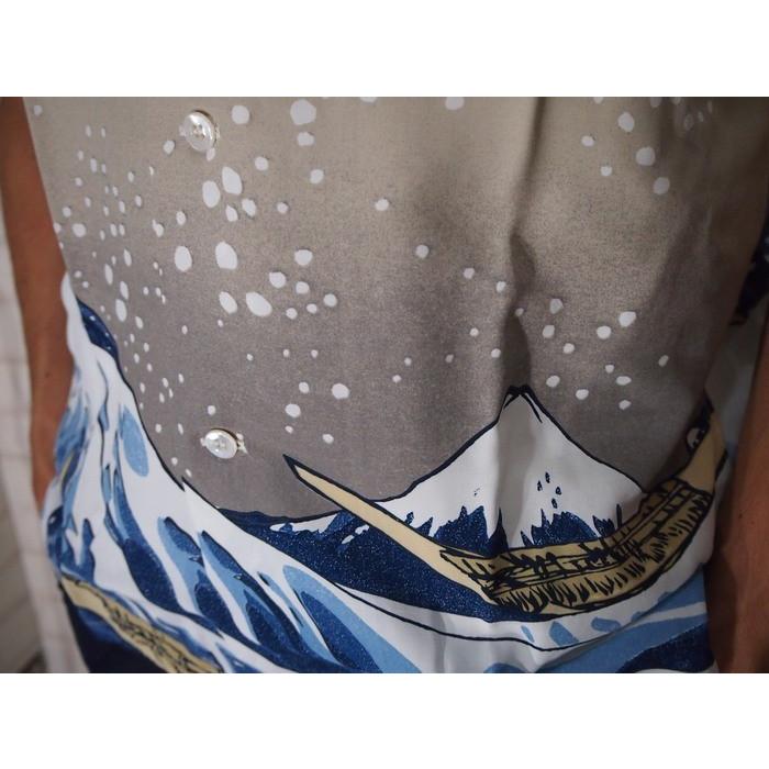 SUN SURF/サンサーフ 　ハワイアンシャツ「神奈川沖波裏」オフホワイト　スペシャルエディション　Mサイズ　 送料無料 | SUN SURF | 04