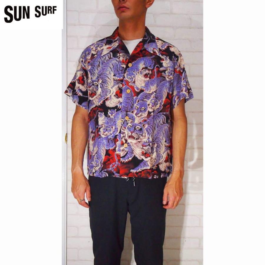 SUN SURF/サンサーフ 　アロハシャツ「ONE HUNDRED TIGERS」ブラック　スペシャルエディション　　　Mサイズ　 送料無料 | SUN SURF | 05