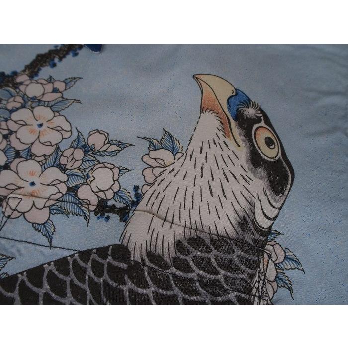SUN SURF/サンサーフ 　スペシャルエディション　× 葛飾北斎 SPECIAL EDITION 「桜花に鷹図」ブルー　Mサイズ　 送料無料 | SUN SURF | 03