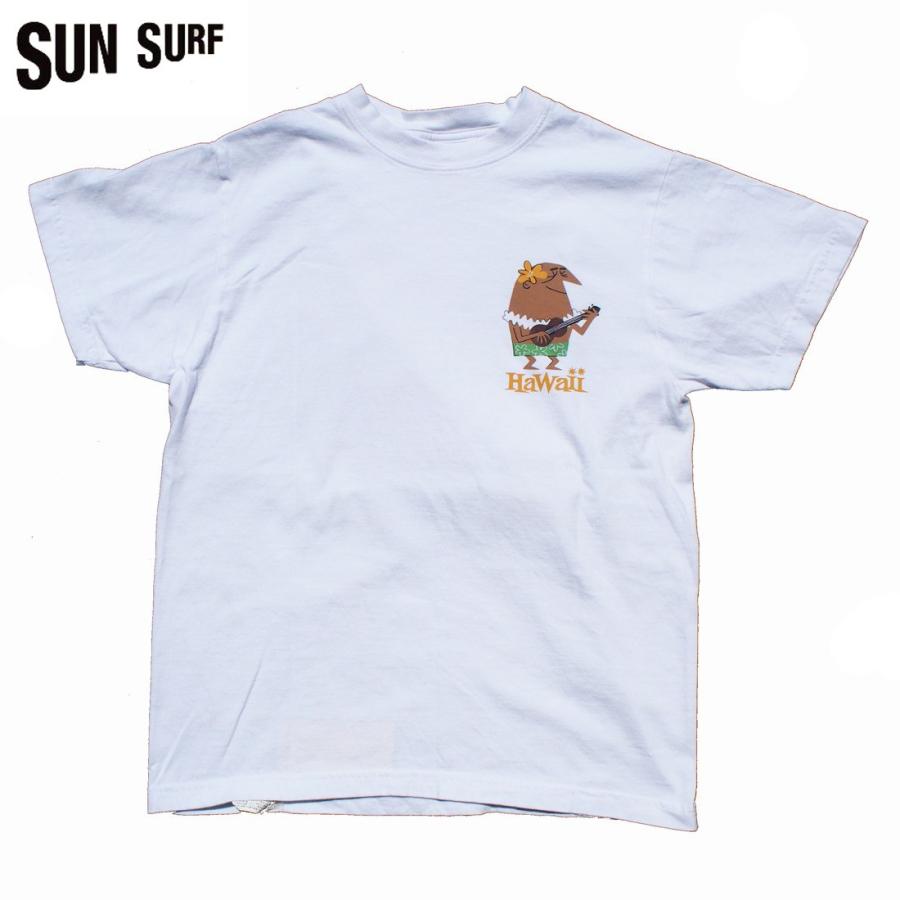 SUN SURF/サンサーフ 　S/S TSHIRT 「ALOHA」BY柳原良平with MOOKIE　ホワイト　Mサイズ　 | SUN SURF | 01