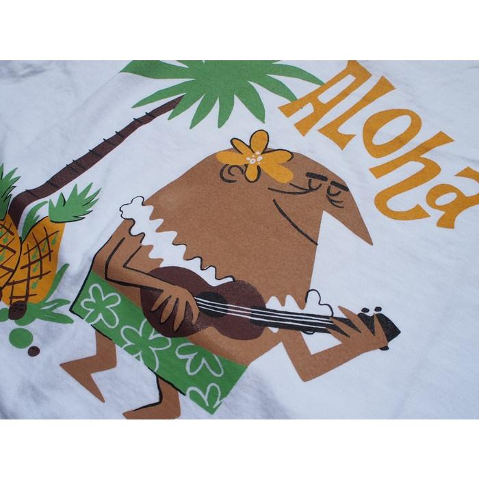 SUN SURF/サンサーフ 　S/S TSHIRT 「ALOHA」BY柳原良平with MOOKIE　ホワイト　Mサイズ　 | SUN SURF | 02