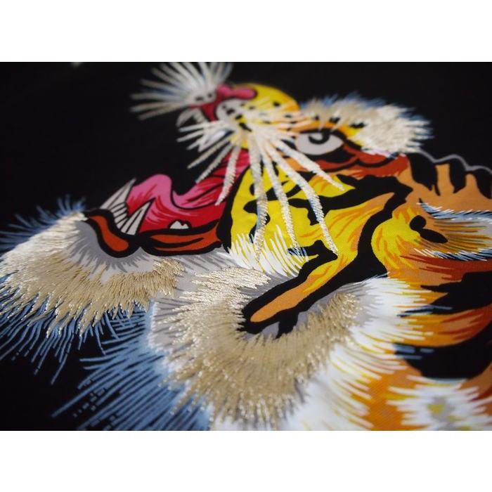 A7人気シール帳 テーラー東洋 　スカジャン　“KOSHO & CO.” Special Edition “BAMBOO & TIGER” × “TIGER PRINT” ブラック　リバーシブル　　 大（L）サイズ 【OCQ1209373422】(43450円)