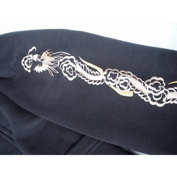 スカジャージ　テーラー東洋 スカZIP刺繍スウェット 「DRAGON＆TIGER」ブラック　Mサイズ | TAILOR TOYO | 04