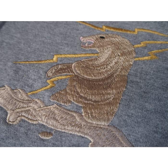 スカジャージ　テーラー東洋 　SUKA ZIP PARKA EMBROIDERED “ALASKA”　グレー　Mサイズ | TAILOR TOYO | 02