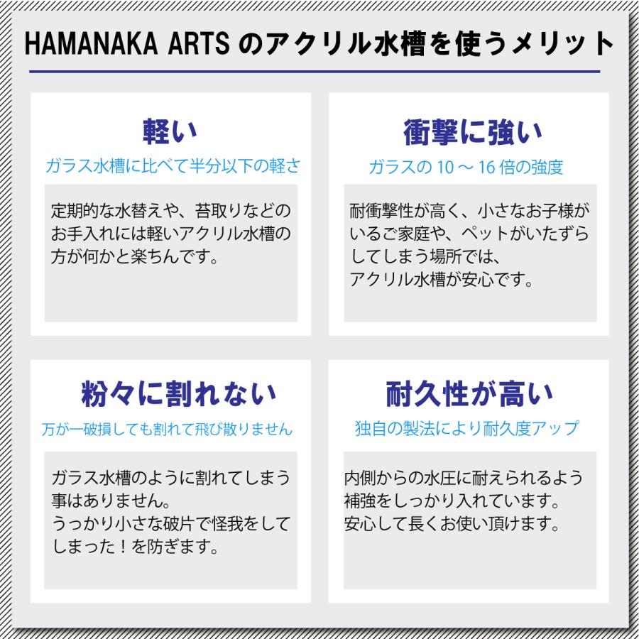アクリル水槽 60センチ 600×300×360mm スタンダードタイプ ハマナカ