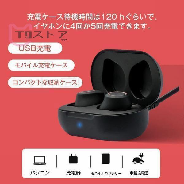 補聴器 集音器 イヤホン型 充電式 目立ちにくい 耳穴式 ワイヤレス 充電式 充電ケース付き コンパクト片耳 右耳 左耳 旅行 プレゼント 充電式