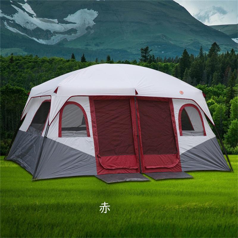 8?12人用テント、2ベッドルームファミリーテント、キャンプ用テントと 
