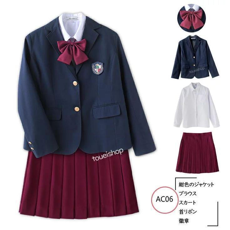 卒業式 スーツ 女の子 大きいサイズ 中学生 高校生 5点セット スカートスーツ 女子制服 学生服 女子高生 フォーマルスーツ チェック柄 プリーツスカート｜orca7010-store｜07