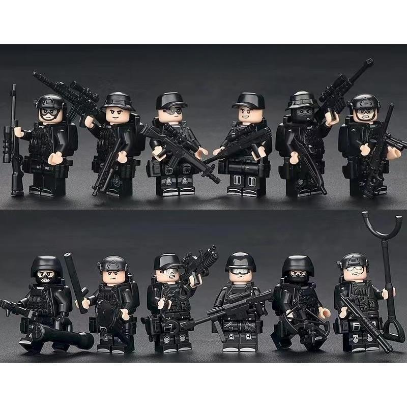 レゴ 互換 ブロック SWAT 警察 特殊部隊 アンチテロ部隊 12体セット スワット 大人 子供 男の子 互換品 人形 誕プレ 軍隊 LEGO クリスマスプレゼント｜orca7010-store｜14