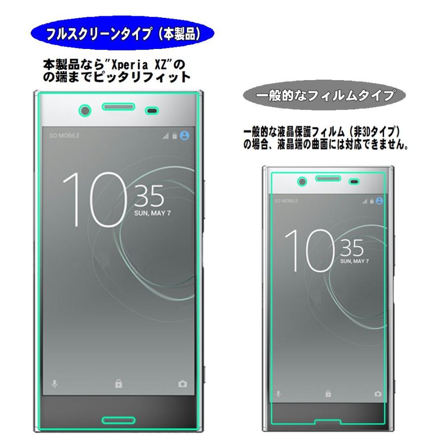 Xperia XZ XZsフルカバー 3D 自己修復する液晶保護フィルム 全面保護 曲面保護可 衝撃吸収 TPU素材 SO-01J SOV34 601SO SO-03J SOV35 602SO｜orcdmepro｜03