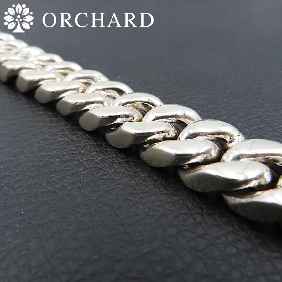 55cm シルバー925 ネックレス マイアミキューバン チェーン 喜平