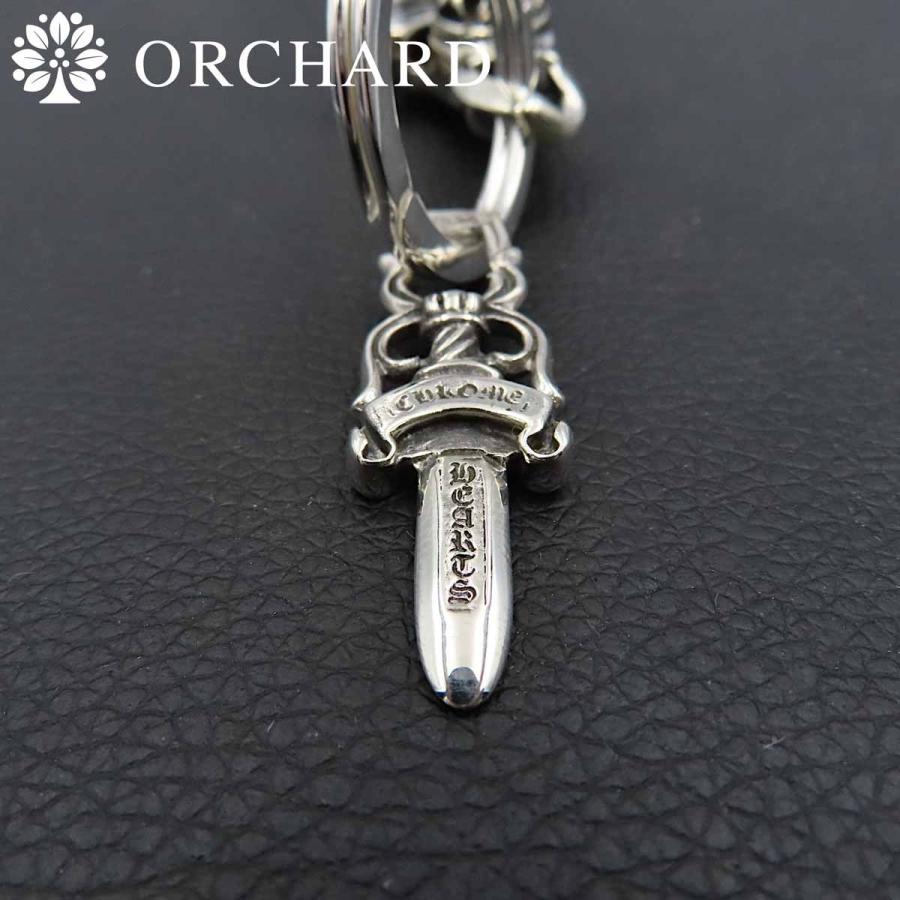 シルバー925 キーリング キーチェーン キーホルダー クロス フローラルクロス ダガー 短剣 925 Silver｜orchard｜02