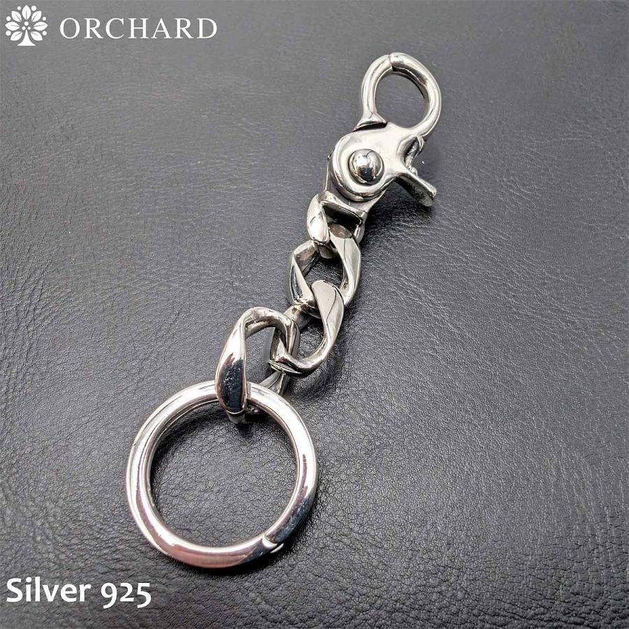 シルバー925 Silver925 キーチェーン クロス ナスカン 喜平チェーン 二