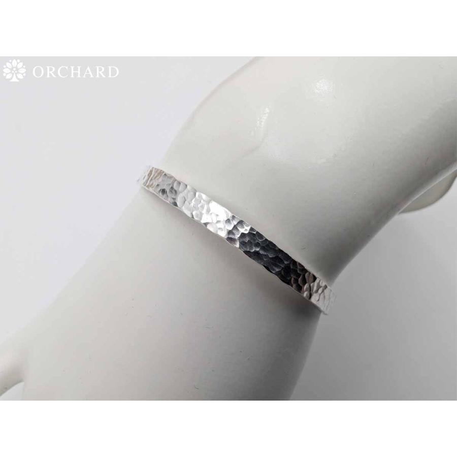 シルバー925 バングル 両耳 カレン族 ハンマード レディース 