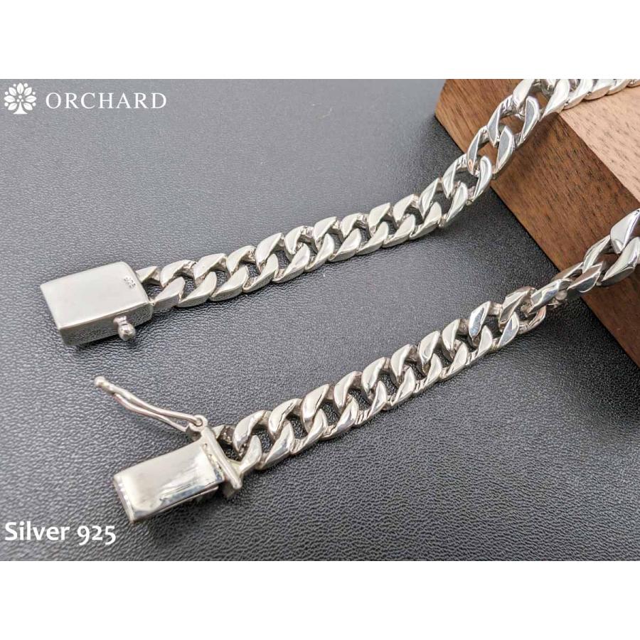 silver シルバー925　喜平　マイアミ　チェーン　メンズ　ネックレス　8面 45cm 幅8mm シルバー925 ネックレス マイアミキューバン チェーン 喜平