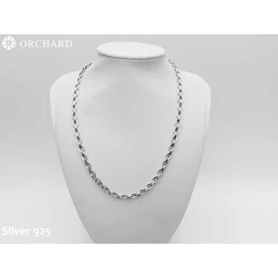 60cm シルバー925 ネックレス ペーパーチェーンネックレス B系