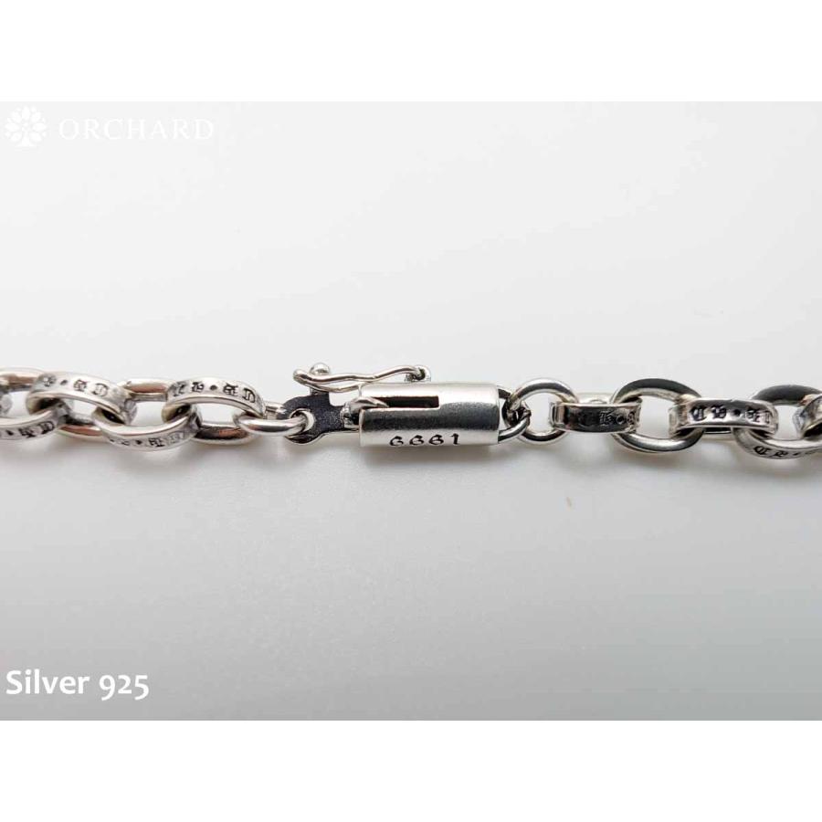 60cm シルバー925 ネックレス ペーパーチェーンネックレス B系