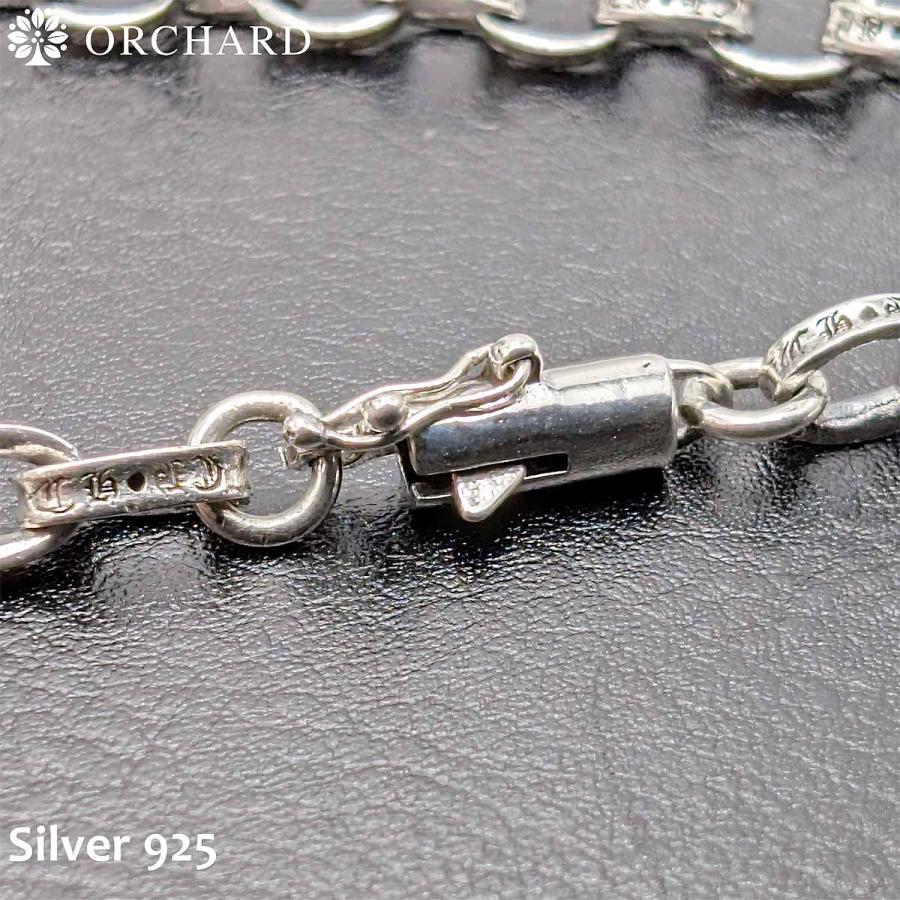 22cm シルバー925 ブレスレット ペーパーチェーン B系 925 Silver 