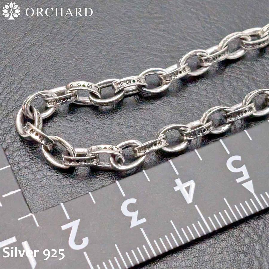 22cm シルバー925 ブレスレット ペーパーチェーン B系 925 Silver 