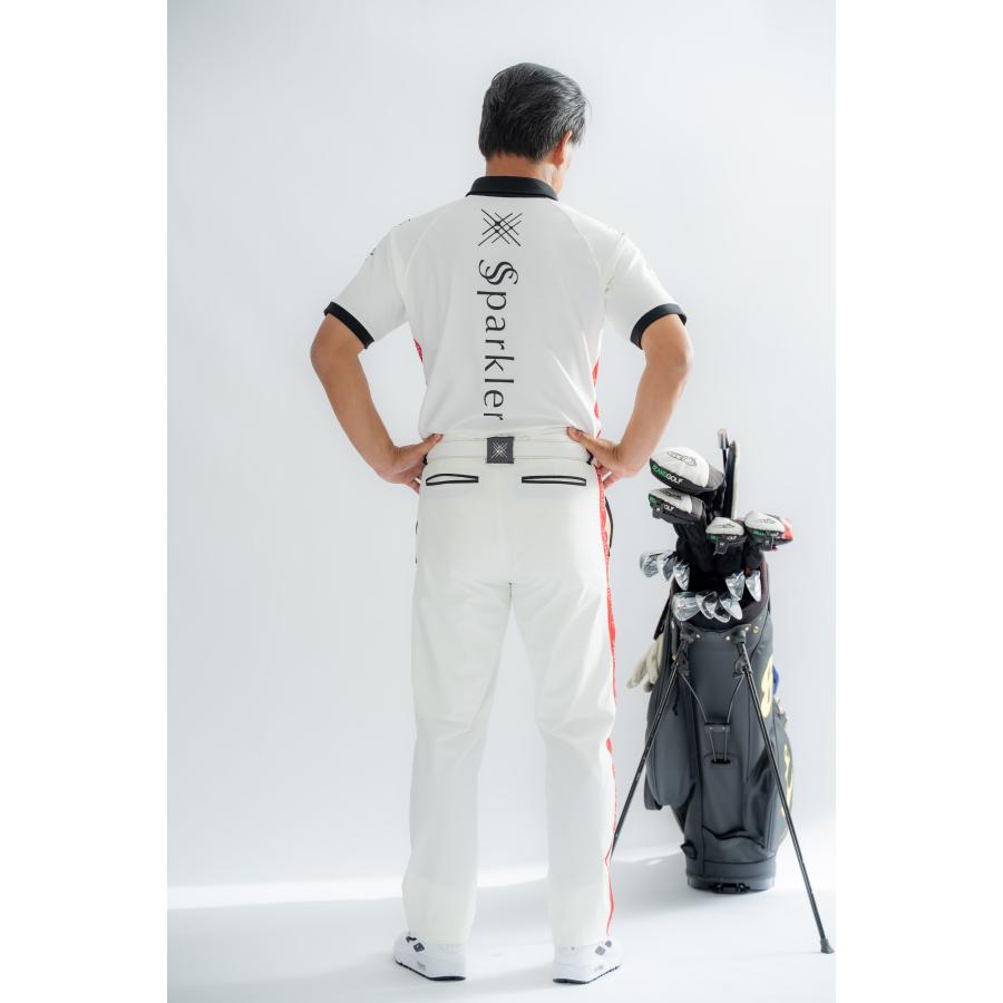 rough&swell　ワッペン　長袖シャツ　ボタンダウン　白　ゴルフ　ウェア rough&swell ワッペン 長袖シャツ ボタンダウン 白 ゴルフ