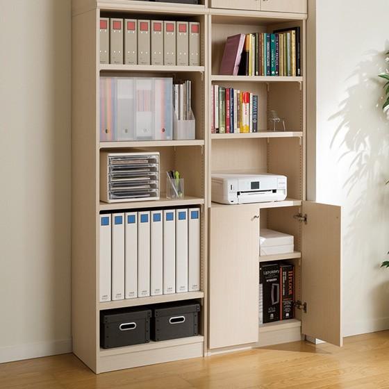 送料無料 日本製 本棚 収納 棚 オーダー本棚 奥行40cm 高さ149.9cm 幅