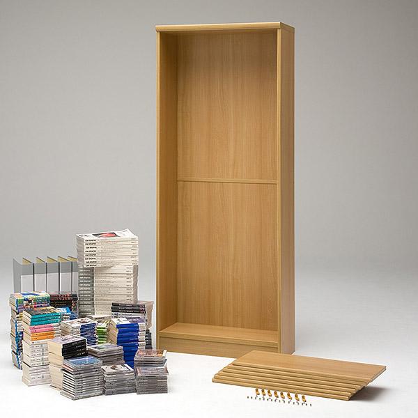 送料無料 日本製 本棚 収納 棚 オーダー本棚 奥行40cm 高さ200cm 幅