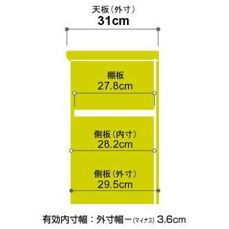 送料無料 本棚 扉付き オーダー 大容量 書棚 オフィス オーダーマルチラック 奥行31cm 高さ178cm 幅15〜44cm 耐荷重タイプの画像