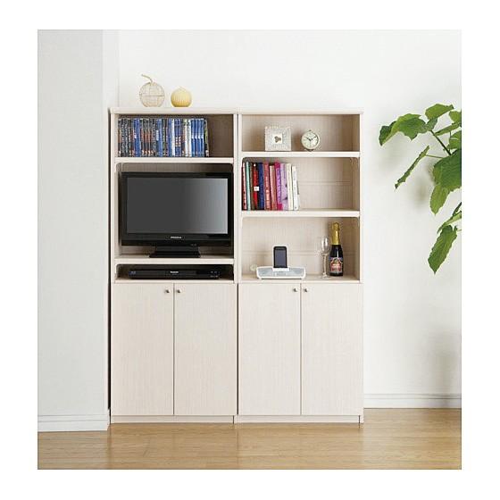送料無料 本棚 扉付き オーダー 大容量 書棚 オフィス オーダーマルチラック 奥行31cm 高さ178cm 幅15〜44cm 耐荷重タイプの画像