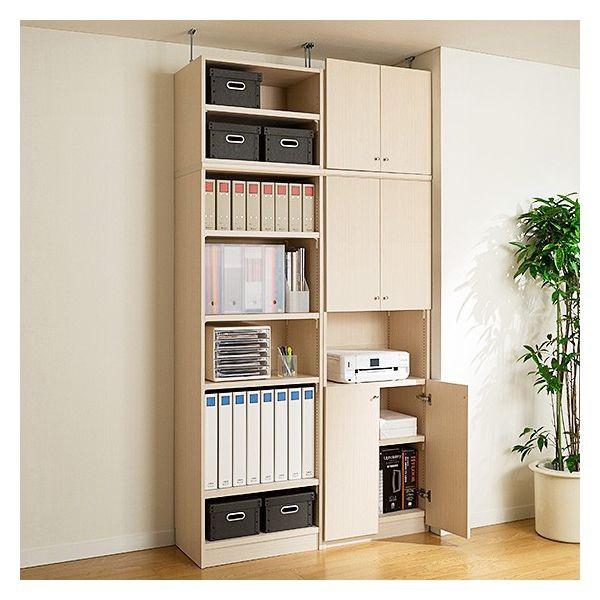 送料無料 本棚 扉付き オーダー 大容量 書棚 オフィス オーダーマルチ