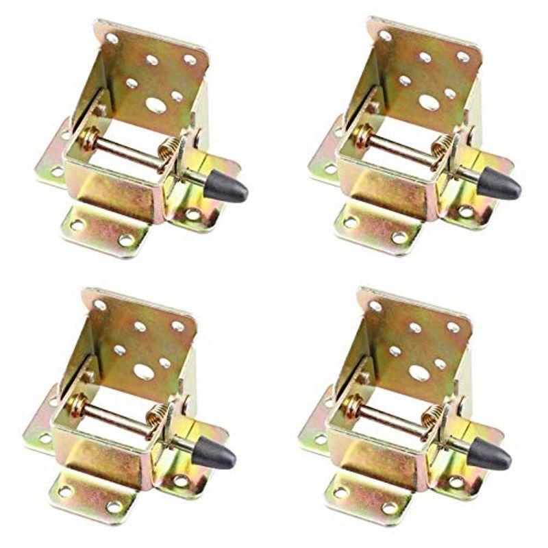 アウプル 折りたたみ テーブル 天板 脚 接続用 金具 4個セットdiy オリジナル テーブル 製作 部品 補修 交換 パーツ ブロンズ 生まれのブランドで